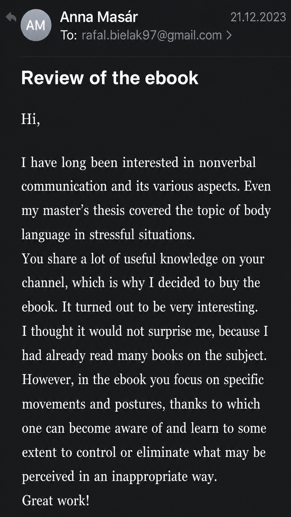 Reader review